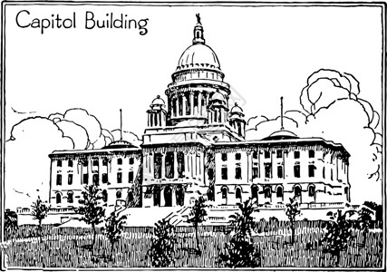 罗得岛都城大厦古迹图例背景图片