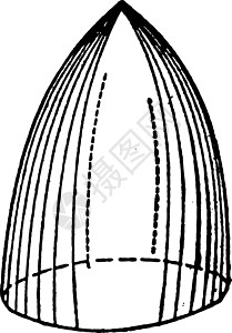 带圆形底座复古插图的几何实体背景图片