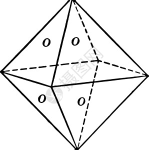 八面体复古插画插图面孔黑色艺术等距双面绘画金字塔雕刻白色背景图片