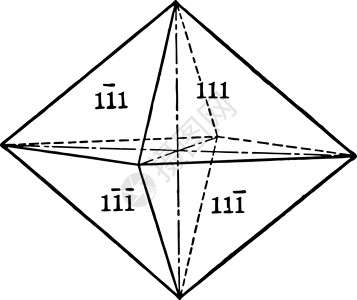 金字塔复古插画绘画雕刻白色三角形晶体学插图黑色艺术背景图片