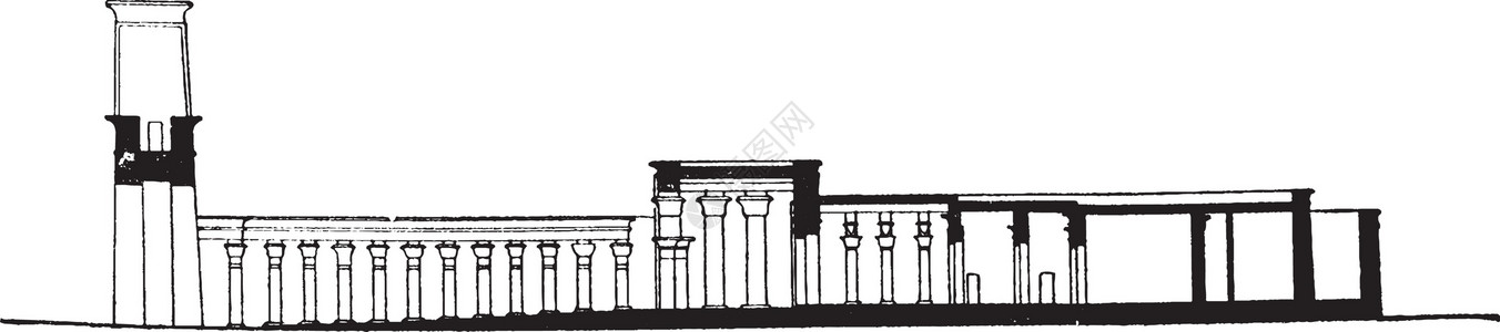 埃德夫神庙雕刻埃德夫高清图片