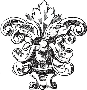 格罗普佛罗拉尔·格罗特斯克面具设计于十六世纪插画