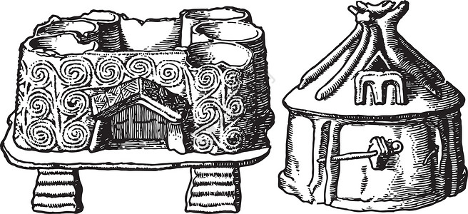 大概新石化时代的马棚 乌尔斯是第一位画家插画