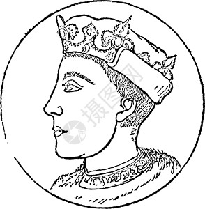 兰开斯特Henry V 古代插图插画