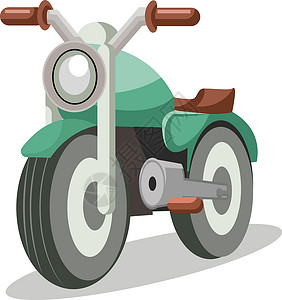 白色背景上的浅绿色自行车背心插图背景图片