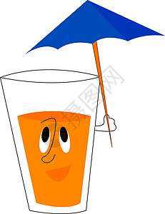 孕妇喝橙汁一杯橙汁 矢量或彩色插图设计图片