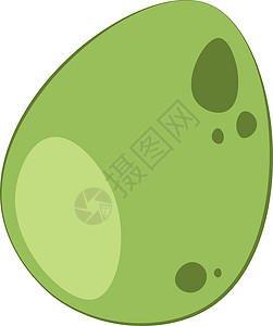 绿色恐龙蛋 矢量或颜色图解背景图片