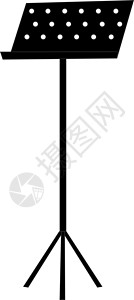 中山陵音乐台黑色音乐台 插图 白色背景的矢量插画