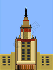 莫斯科州立大学图片 插图 白b矢量背景图片