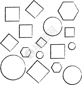 手绘形状 插图 白底的矢量背景图片