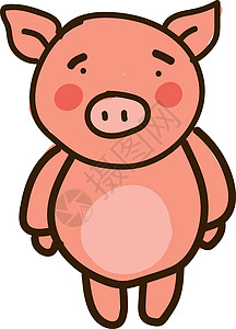 小猪辣鸡表情包白色背景上的悲伤小猪金融艺术哺乳动物投资现金银行绘画兔子猪肉商业设计图片