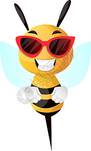 蜜蜂为图片 插图和白色后方的矢量摆布背景图片