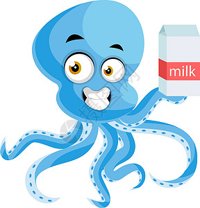 稻城亚丁牛奶海装有牛奶 插图和白底矢量的八爪鱼设计图片