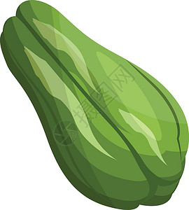 索尔顿白色蔬菜的绿色卡通果子树绿色矢量插图插画