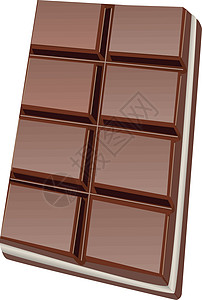 二合一巧克力棒矢量或彩色图案牛奶食物小吃棕色营养可可插图诱惑活力饮食插画