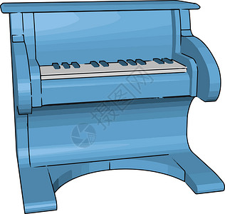 玩具钢琴图片矢量或颜色插图背景图片