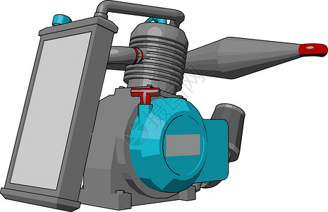 泵操作式喷雾器矢量或颜色说明农场插图喷涂操作绘画农业背景图片