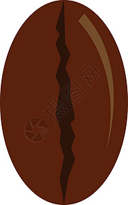 咖啡豆矢量或颜色插图背景图片