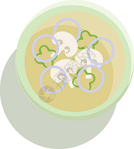 一碗解暑汤煮一碗温暖健康的蘑菇汤 配蔬菜粉设计图片