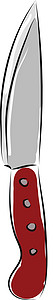 螺旋刀白色背景上的红色菜刀矢量插画