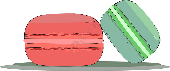 彩色马卡龙矢量或颜色插图背景图片