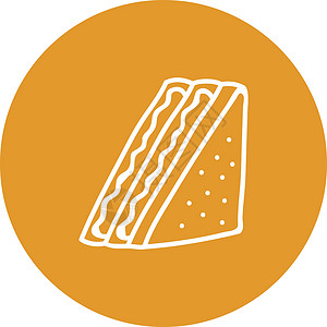 褐色背景矢量之上白色三明治的折叠背景图片
