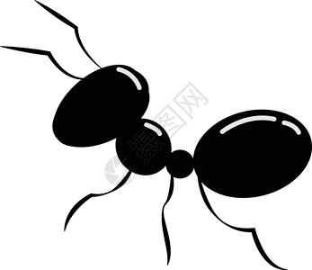 黑色蚂蚁忙碌的黑蚂蚁矢量或彩色图案设计图片
