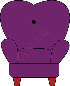 紫色扶手椅矢量或彩色图案背景图片