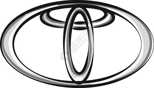 Logo 向量或颜色说明灰色品牌插图汽车戒指椭圆形绘画背景图片