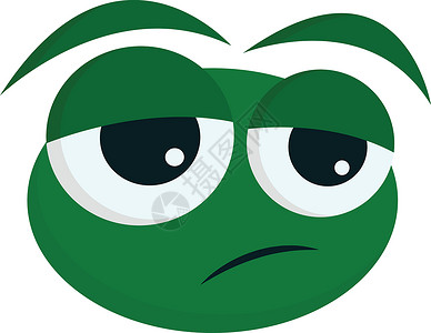 从来回看一只疲倦的青蛙的脸的卡通图片背景图片