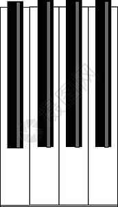 钢琴 向量或彩色插图背景图片