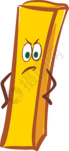 薯条 矢量或彩色插图孩子们垃圾化合物碳水派对食物生日土豆黄色绘画背景图片