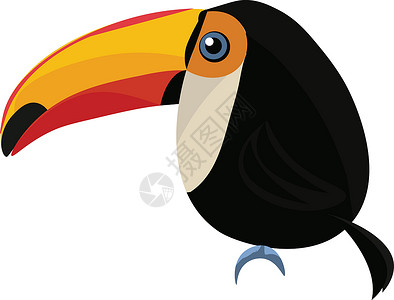 Toucan 向量或颜色说明背景图片