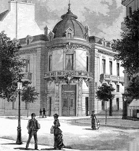 卓尔书店巴黎Saint-Ger大道前圆环书店和印刷背景