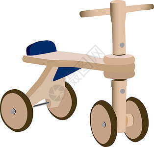 木玩具自行车背景图片