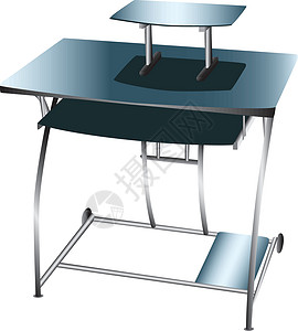 桌面乒乓球印刷打印桌子家具桌面插画