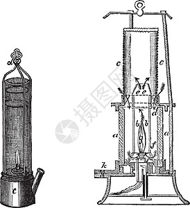 亨利戴维梭罗2旧年e安全灯 E白色绘画安全艺术照明雕刻蚀刻古董燃烧灯芯设计图片