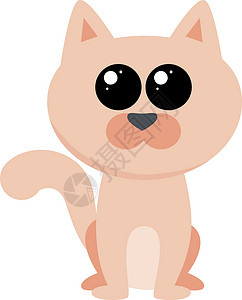可爱动物的爪子可爱的小狗 插图 白色背景的矢量设计图片