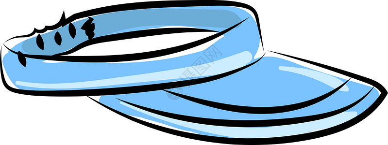 2层小楼蓝色半上限 插图 白色背景的矢量插画