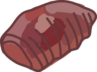 白色背景上的肉餐厅标签厨房牛肉插图动物火腿美食食物炙烤背景图片