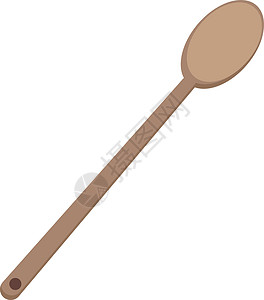 木锅白色背景上的木木头乐器餐具收藏工具勺子刀具团体工作插图插画