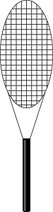 网球拍 插图 白色背景的矢量涂鸦闲暇背景图片
