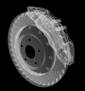 刹车盘和刹车片 XRay styl运输黑色插图工程光盘x光力量活力机器技术背景图片