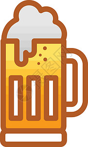 冰镇啤酒十月节 vecto酒吧玻璃啤酒背景图片