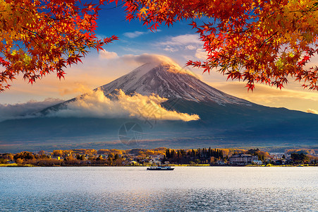 隅田川山梨富士山高清图片