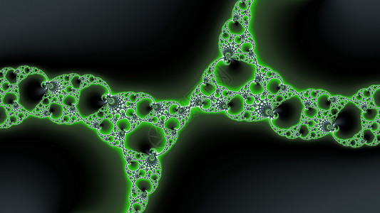 金属绿颜色的分形几何学螺旋艺术绿色递归背景图片
