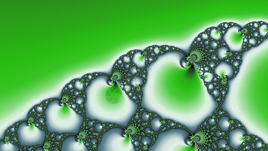 金属绿颜色的分形艺术螺旋几何学绿色递归背景图片