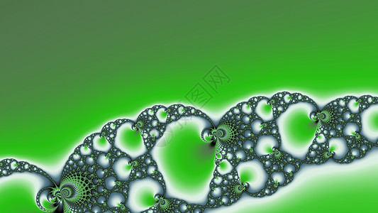 金属绿颜色的分形艺术几何学绿色递归螺旋背景图片