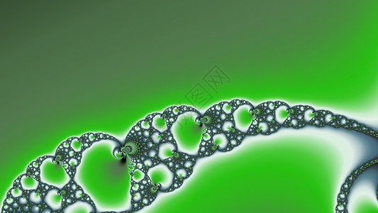 金属绿颜色的分形艺术绿色递归几何学螺旋背景图片