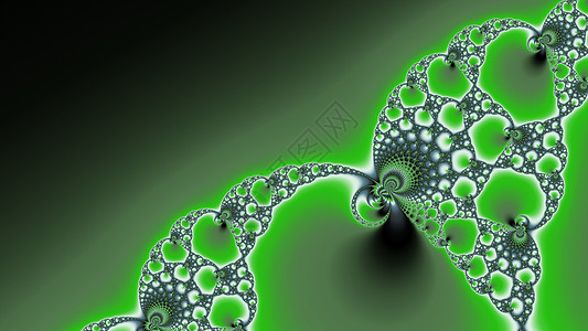 金属绿颜色的分形几何学绿色螺旋艺术递归背景图片